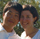 Lauren Basney - with her husband, David Kim